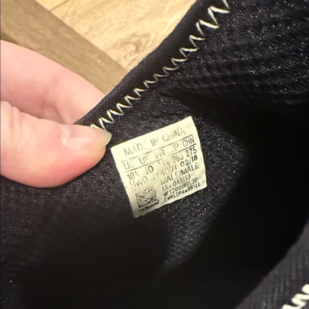 Adidas Charcoal and White High-Top Sneakers - Picture 6 of 6